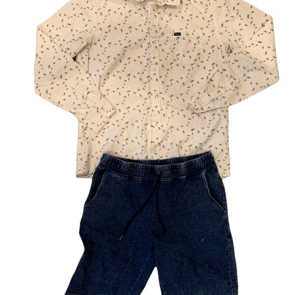 Rvca top and shorts Men's bundle